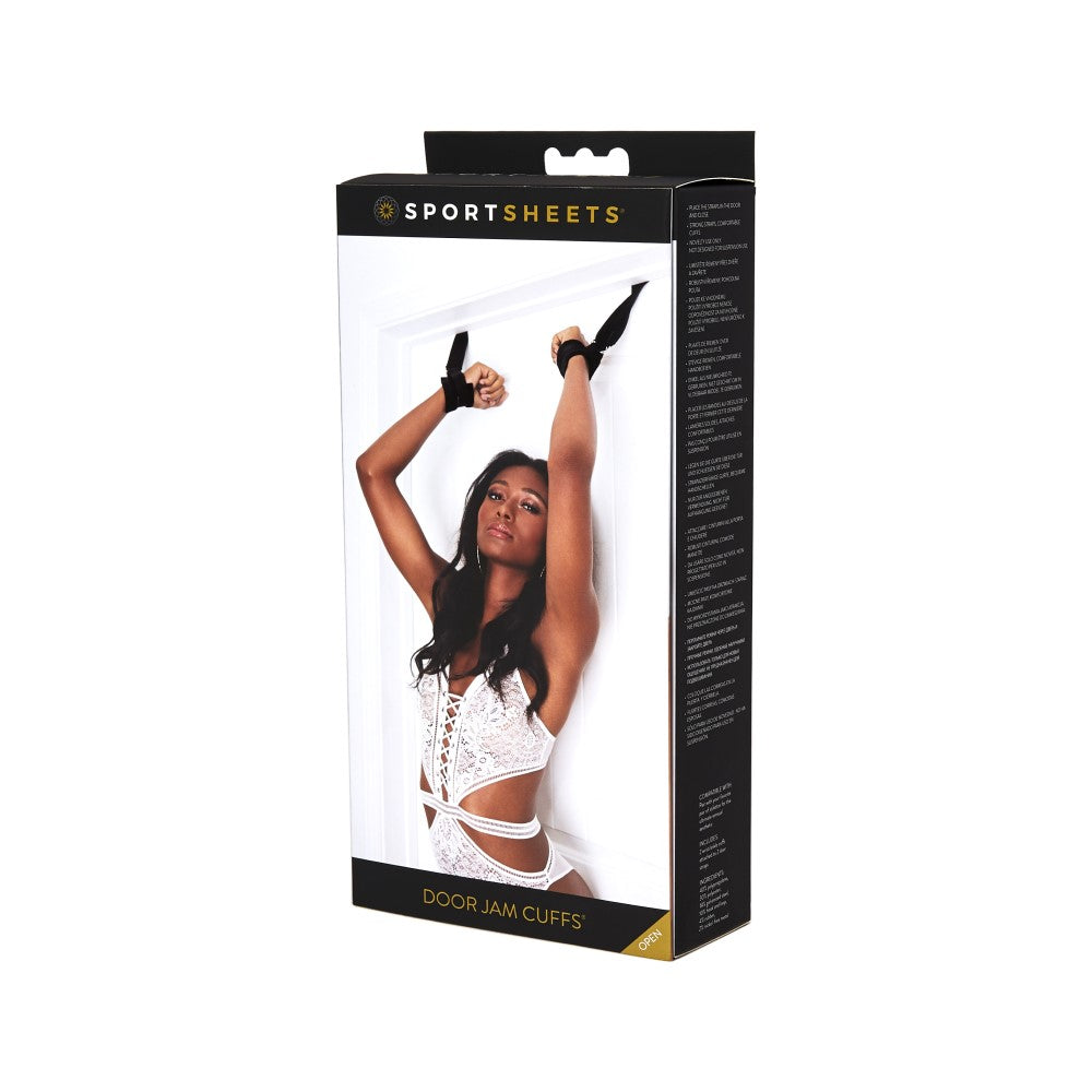 Adjustable Door Jam Cuffs Set (Black)