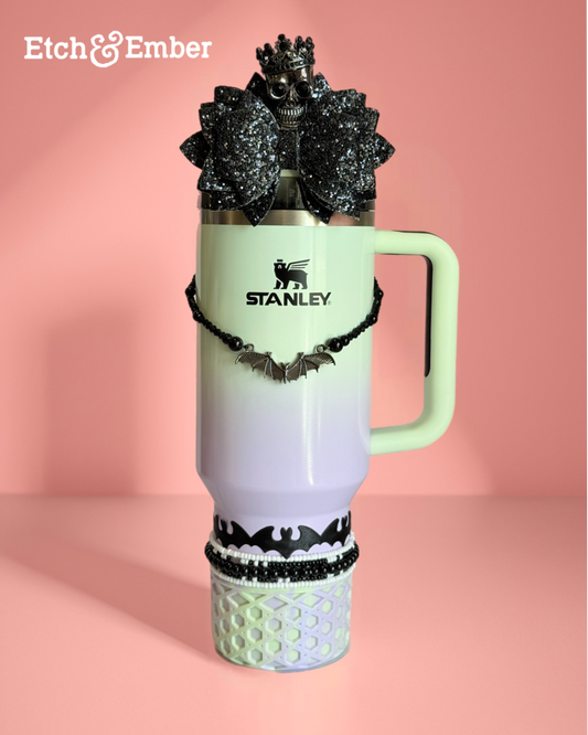 Bat Bling Deluxe Tumbler Charm Necklace