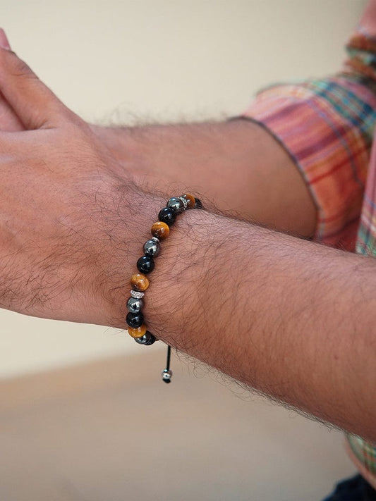 Triple Protection Beaded Bracelet - Mykonos