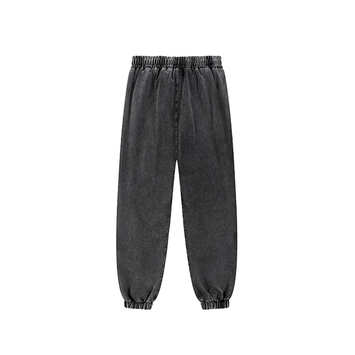 Stay Weird Vintage Wash Joggers - Shadow Threadz Crypt