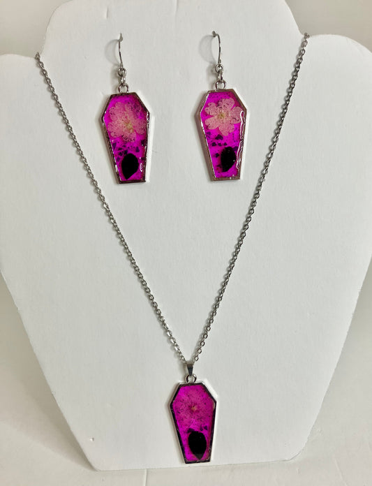 Gothic Coffin Bezel Resin Jewelry