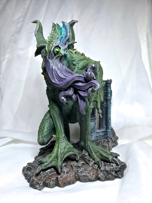 H.P. Lovecraft’s Cthulhu Rising Statue, Full Color Sculpture | Cthulhu Mythos Monster Figurine | Lovecraftian Horror Decor and Gamer Gift