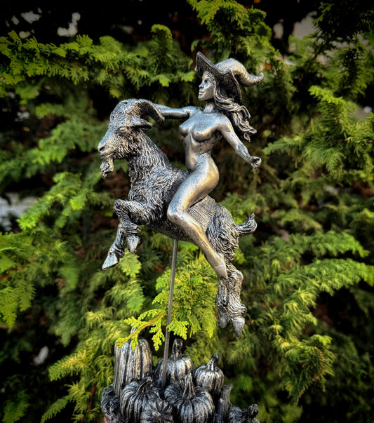 Witch’s Sabbath Goat Rider Statue