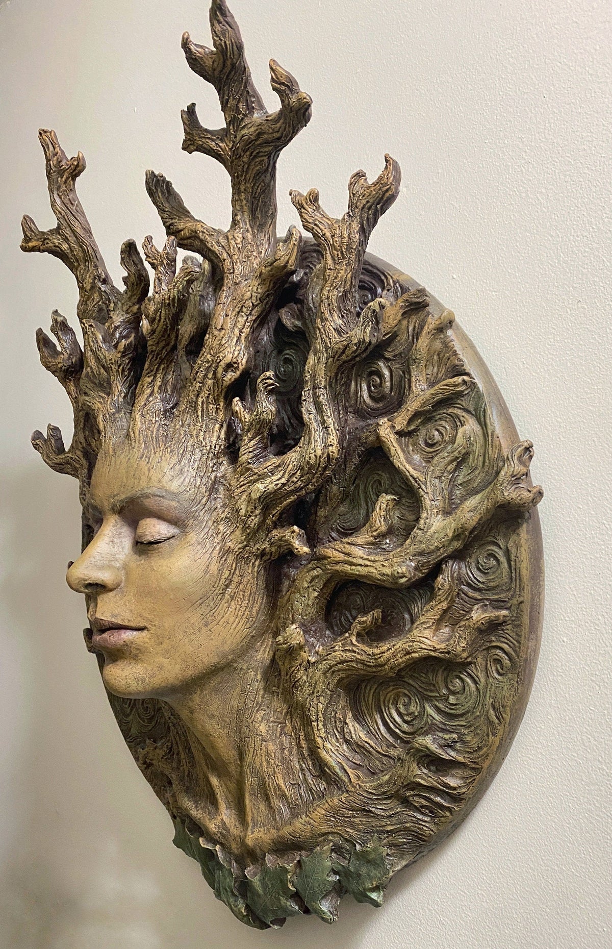Dryad Bust Wall Plaque