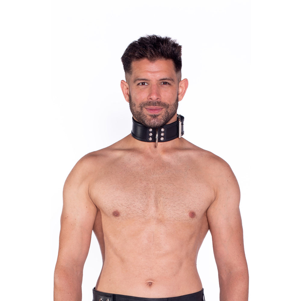 Prowler RED Leather Collar L/XL