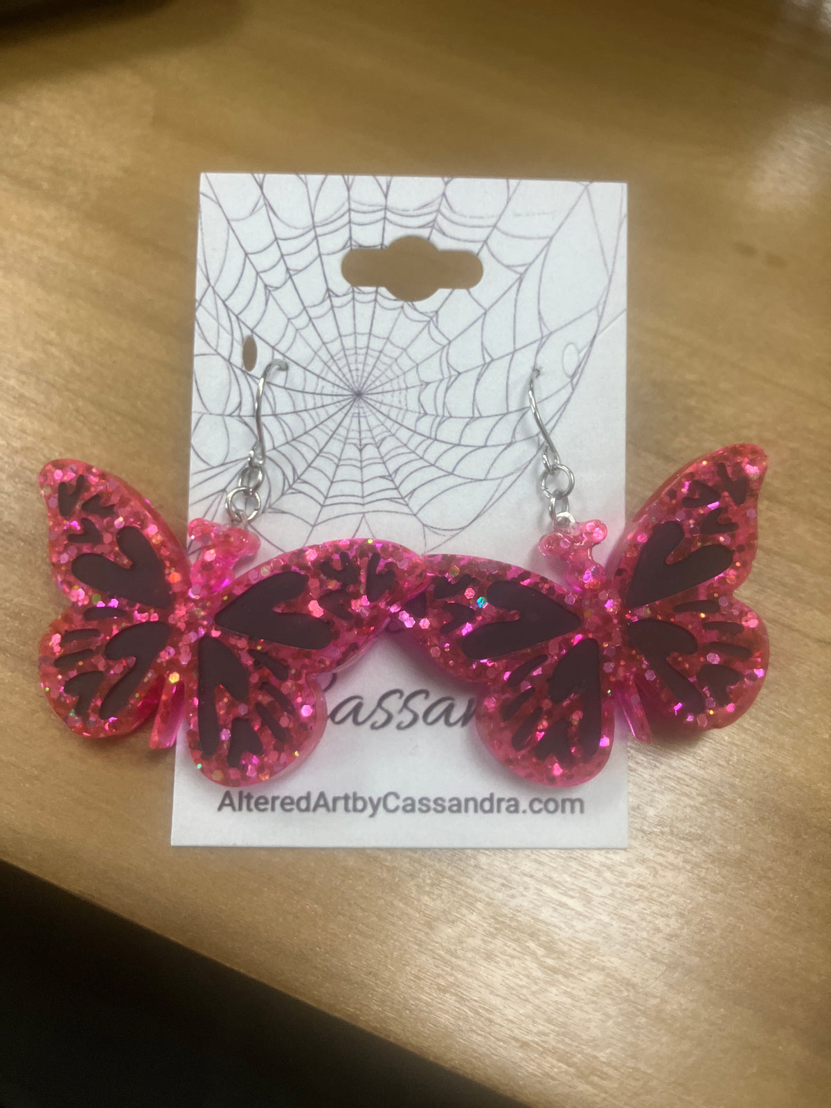 Resin Butterfly & Moth Wing Jewelry: Earrings & Necklaces
