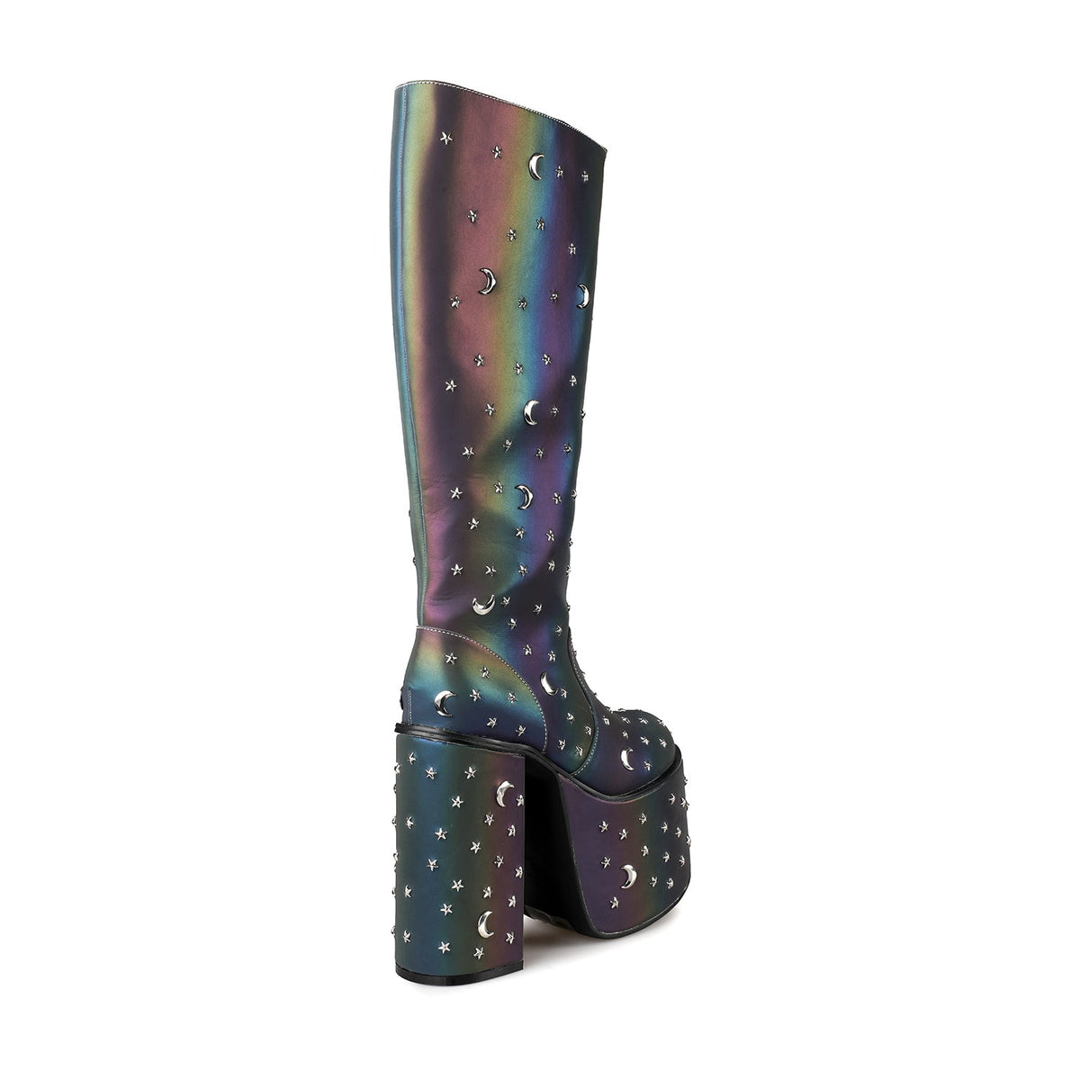 Eclipse Spectrum Knee High Platform Boots