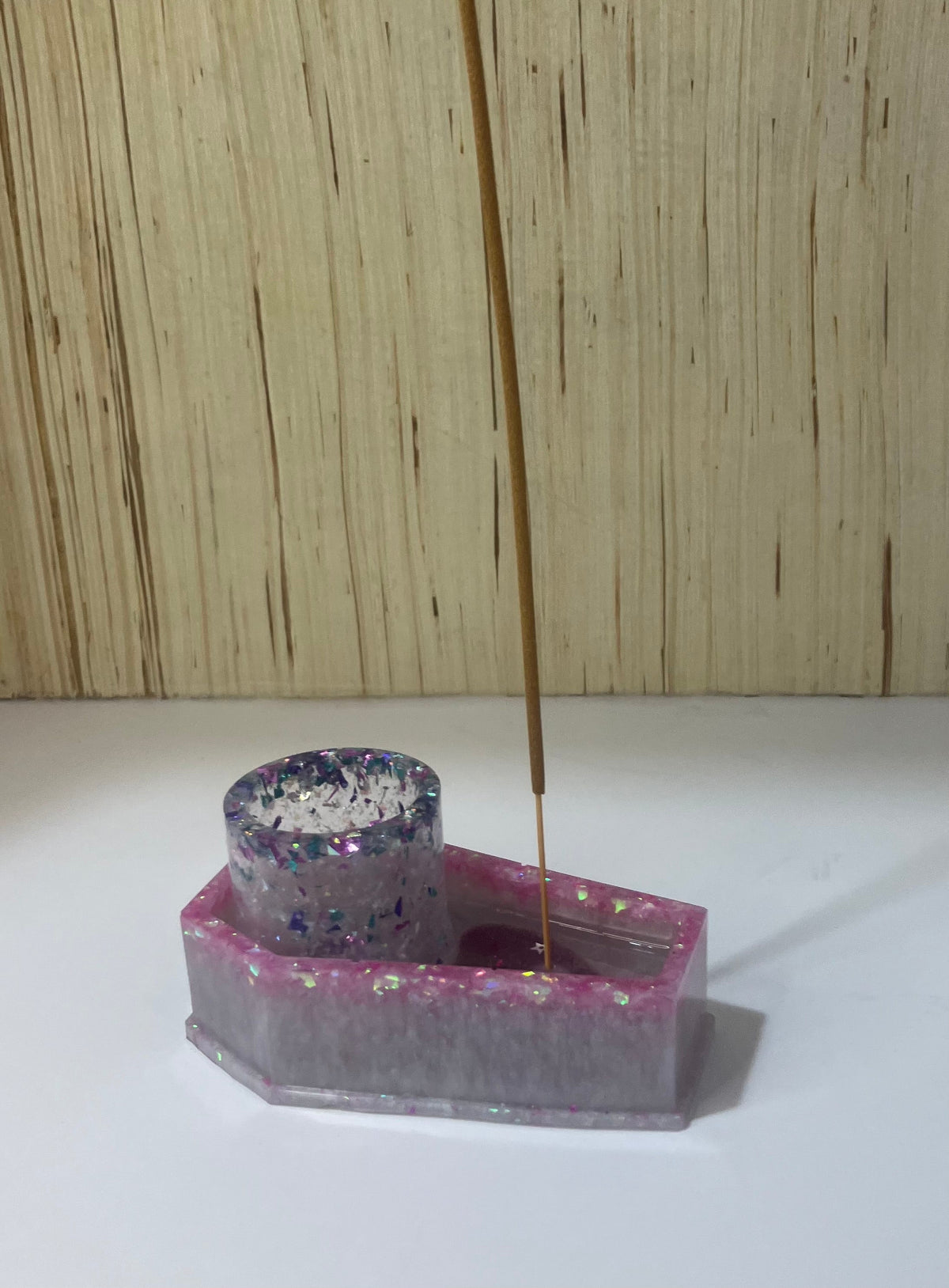 Resin Coffin Votive Holder & Incense Burner