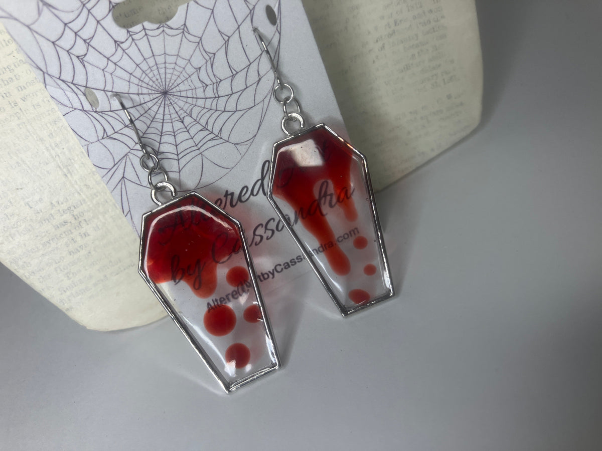 Gothic Coffin Bezel Resin Jewelry