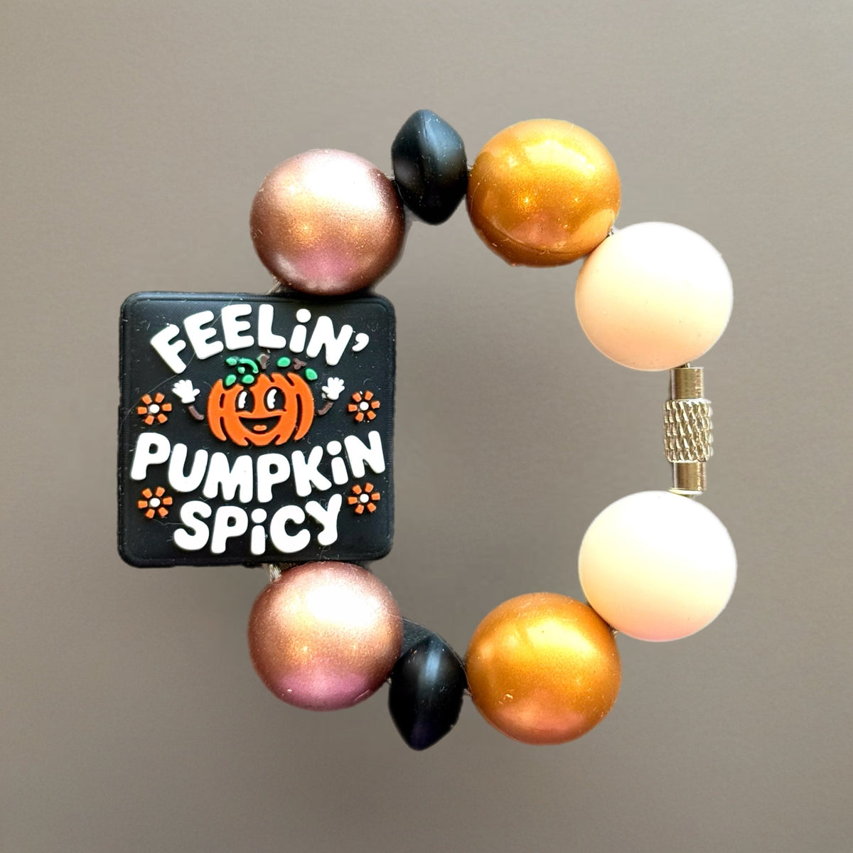 Feeling Pumpkin Spicy Charm - Tumbler Handle Charm