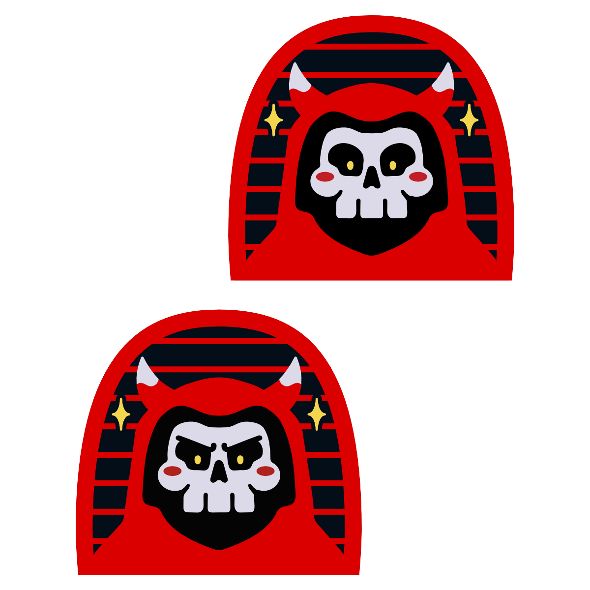 Conflicted Red Reaper Keychain - Shadow Threadz Crypt