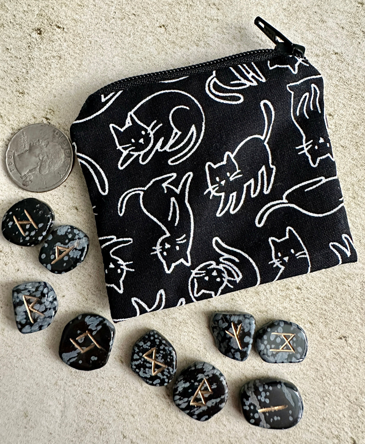 Cats Pendulum Bag - Rune Storage Bag
