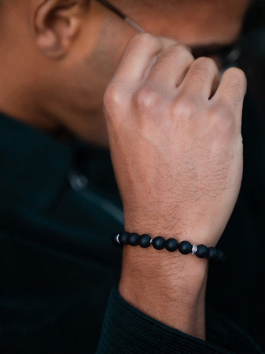 Black Onyx Beaded Bracelet - Mykonos