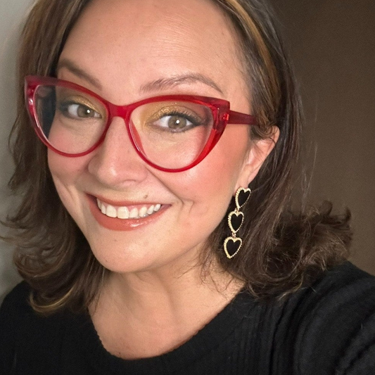 Dark Heart Drop Earrings in Black