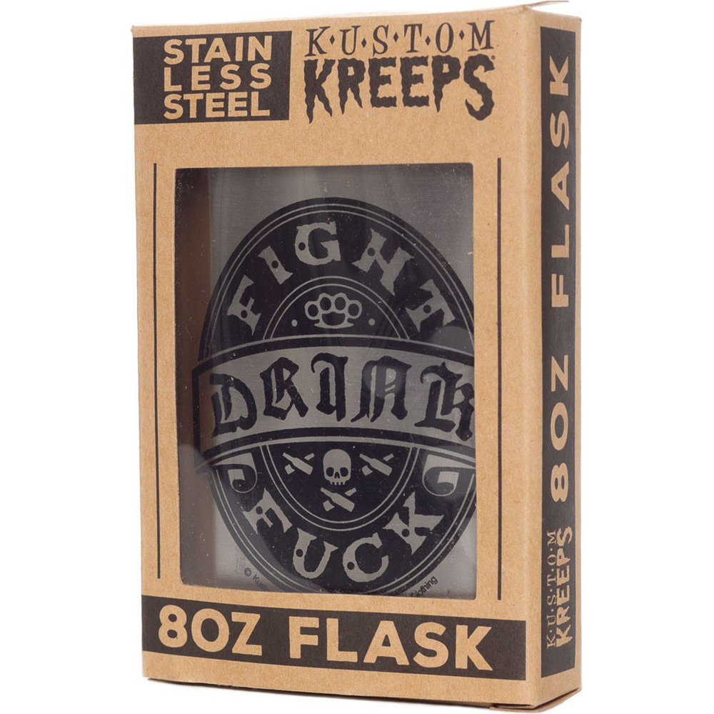 Drink Fight Fuck Stainless Steel Hip Flask