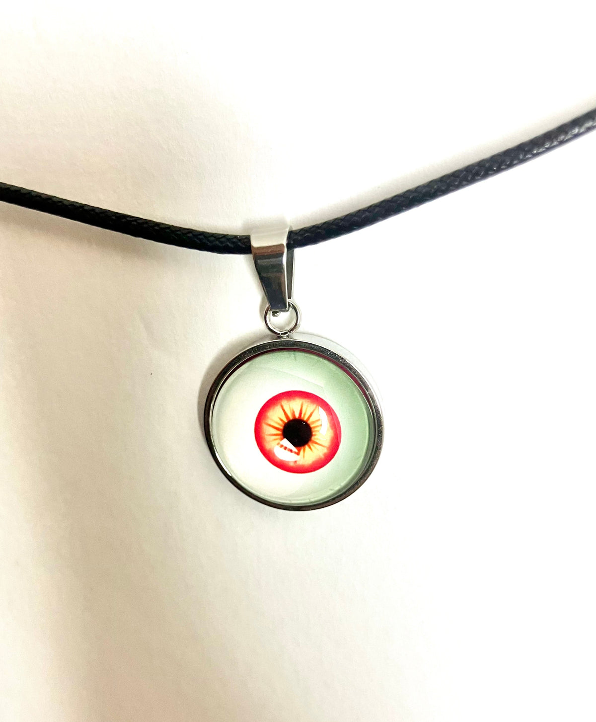 Glass Dome Eyeball Necklaces