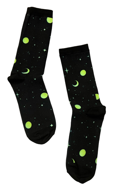 Novelty Socks - Neon Moon