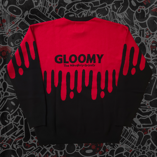Gloomy Drip Knit Unisex Sweater