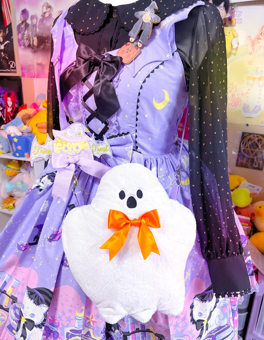 Fluffy Phantom Plush Purse - Shadow Threadz Crypt