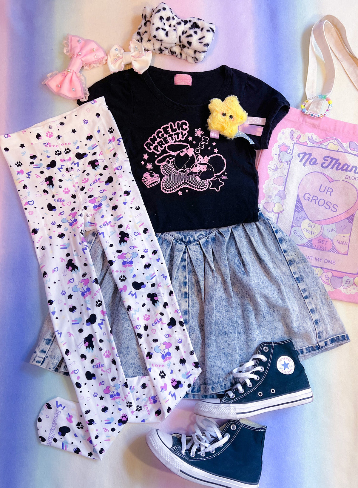 Dottie Dalmatian Unisex Tights - Shadow Threadz Crypt