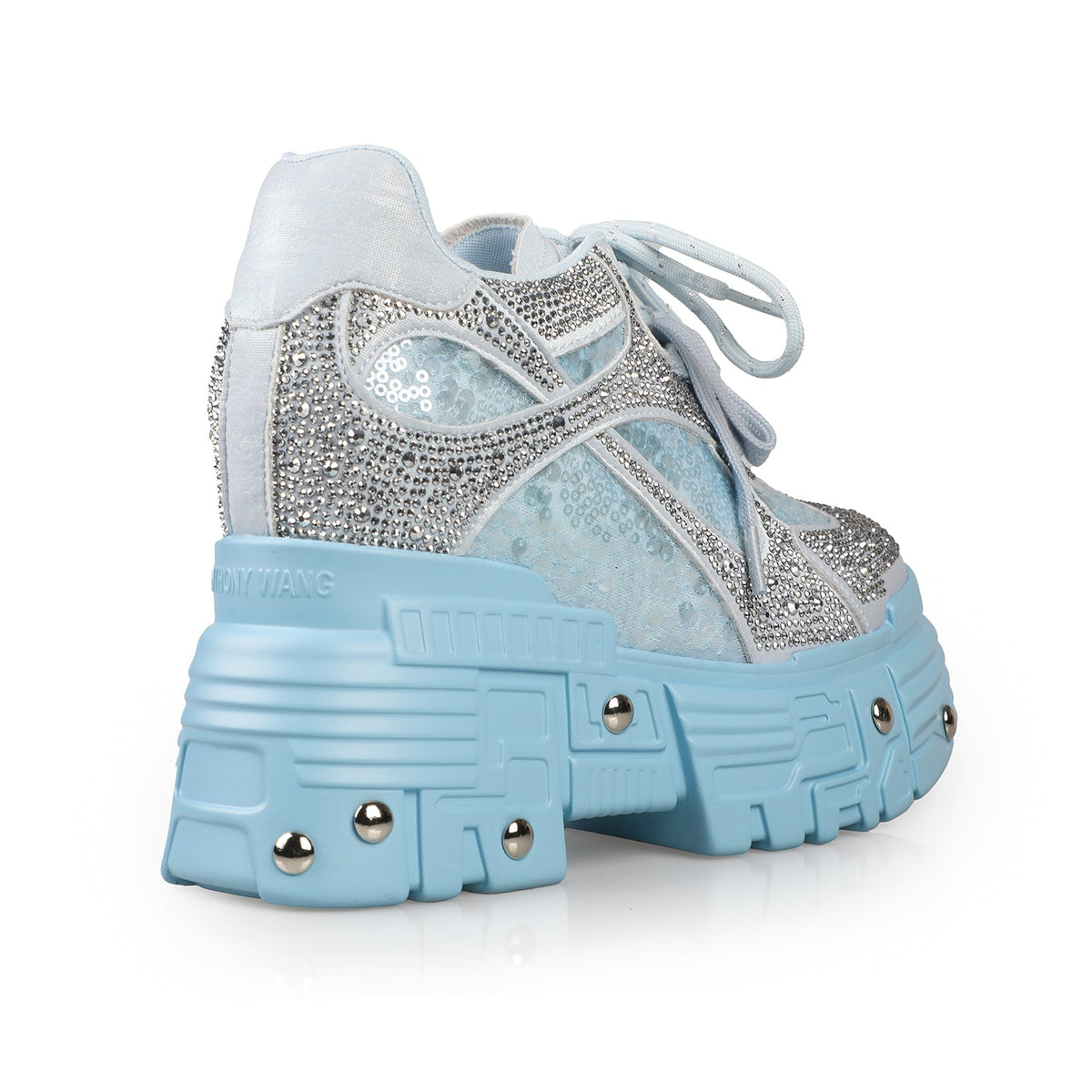 Frozen Halo Rhinestone Platform Sneakers
