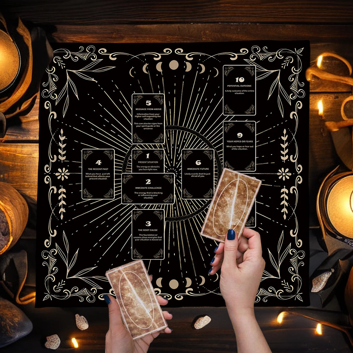 Celtic Cross Tarot Reading Mat