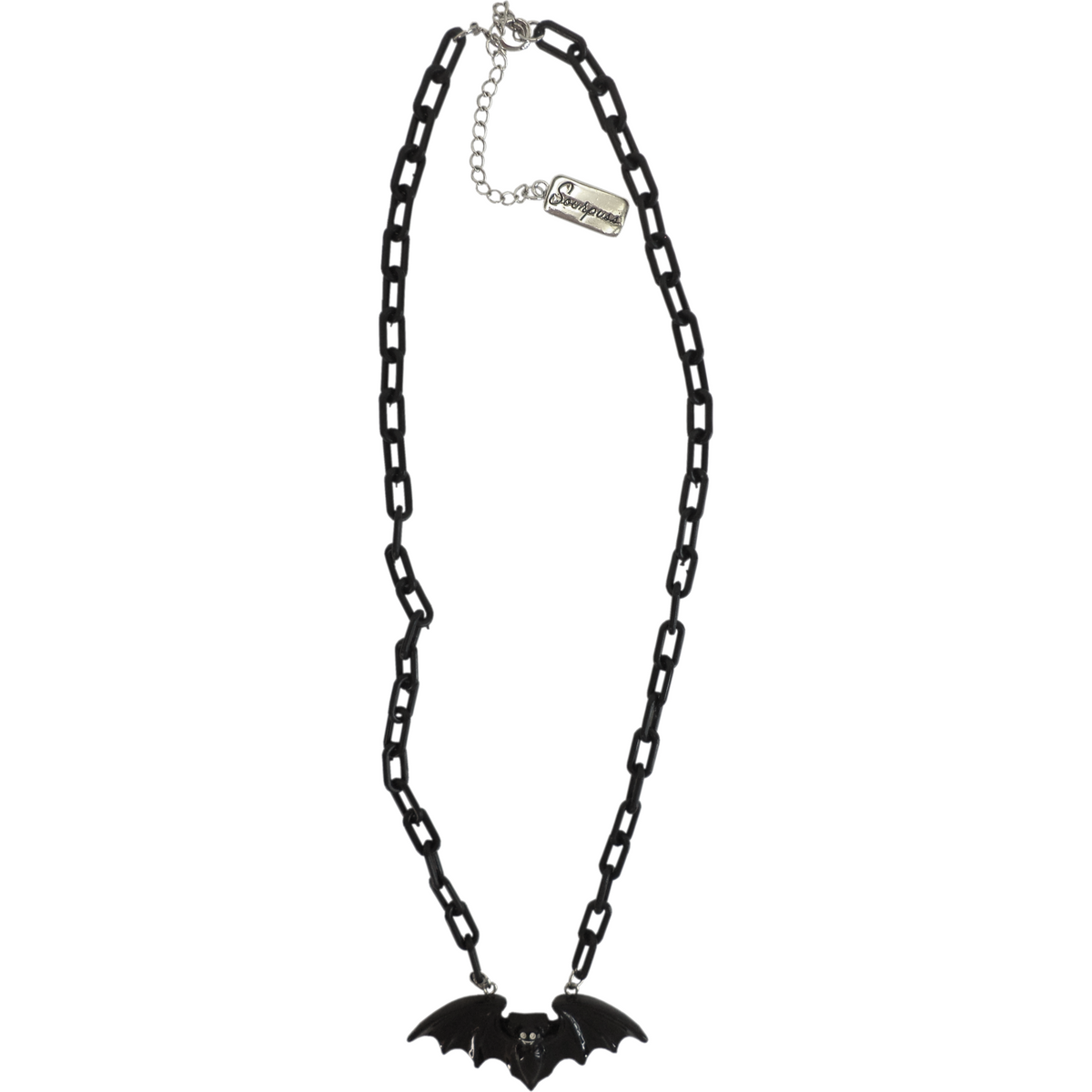 Smiling Vampire Bat Necklace - Shadow Threadz Crypt