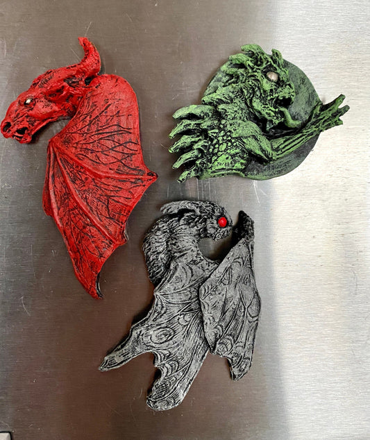 Set of Magnets: Cryptozoology, Jersey Devil, Mothman, Chupacabra