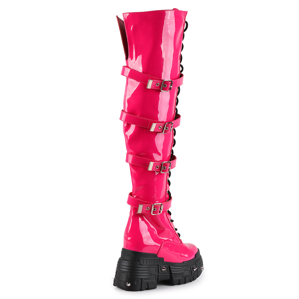 Radioactive Romance Knee-High Platform Boots