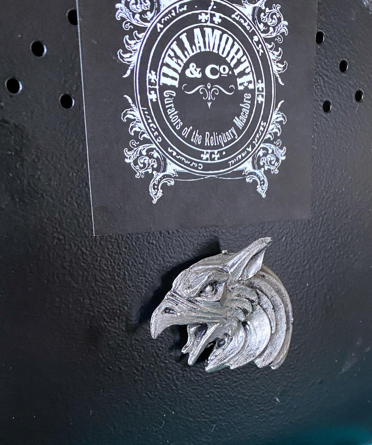Griffin Magnet, Hand Painted Resin Sculpture | Mythic Fantasy Decor