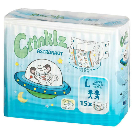 Crinklz Astronaut Printed Adult Diapers - Shadow Threadz Crypt