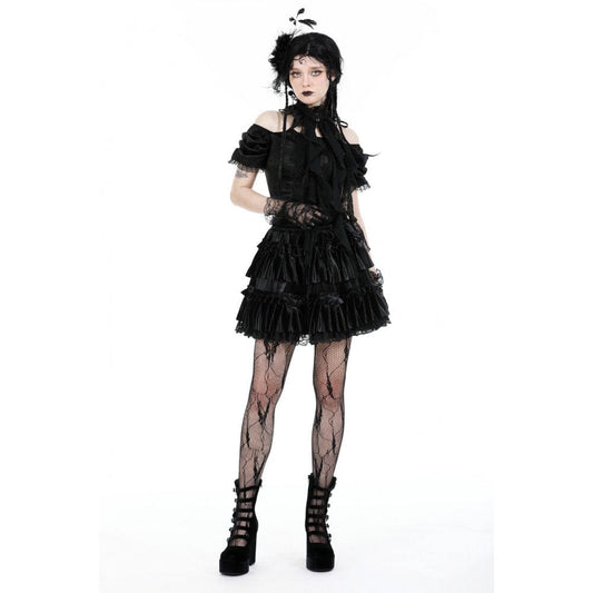 Spider Court Ruffled Lace Collar detail view