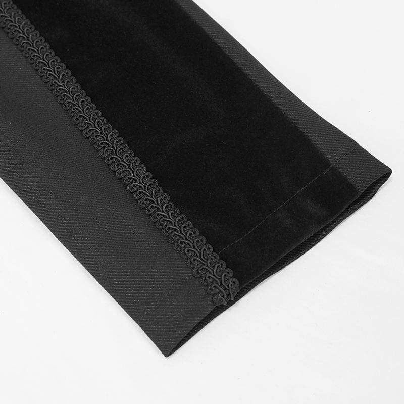 Black Regent Jacquard Tailcoat detail view
