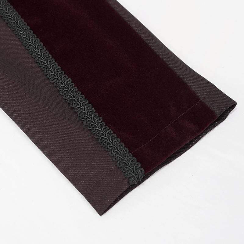 Crimson Regent Jacquard Tailcoat detail view