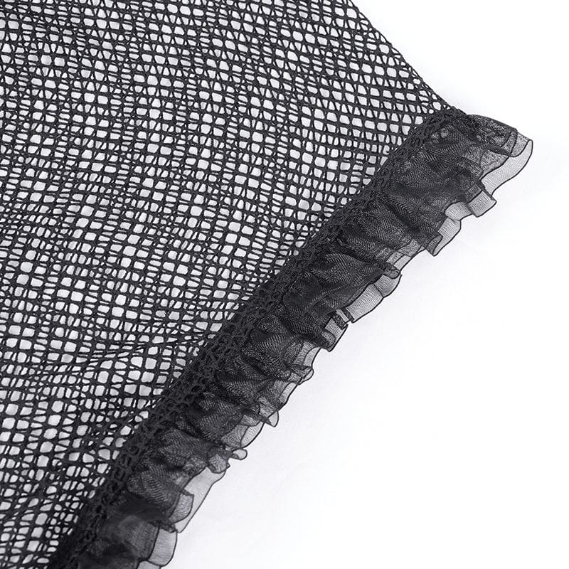 Thorn Window Cutout Lace Shirt