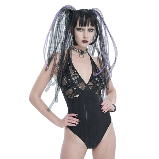 Death Tide Skull Mesh Swimsuit