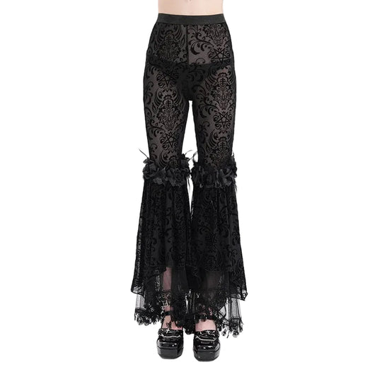 Funeral Fringe Tassel Lace Pants