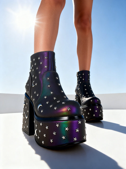 Midnight Constellation Platform Boots