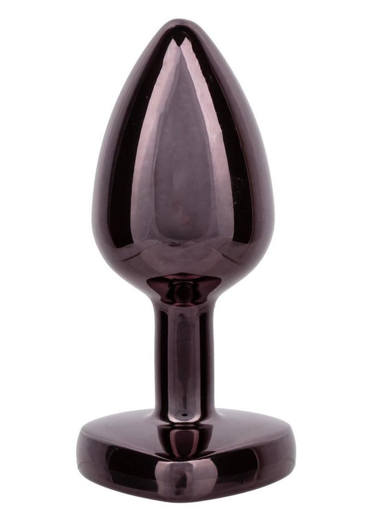 Jewel Black Diamond Heart Sleek Plug - Shadow Threadz Crypt
