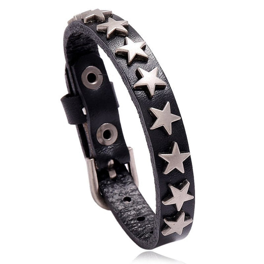 Fallen Star Leather Bracelet