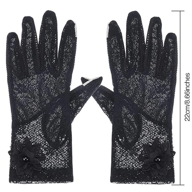 Mourning Garden Lace Gloves