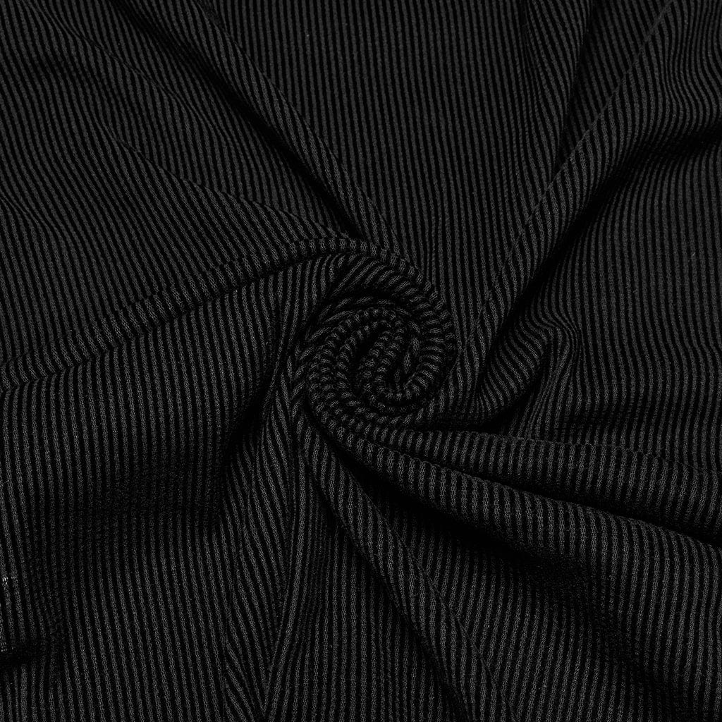 Black Static Sheer Mesh Vest detail view