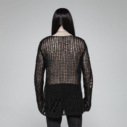 Beautiful Decay Ripped Knit Top