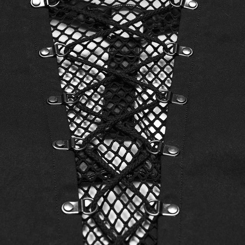 Riot Architecture Lace-Up Mesh Jacket