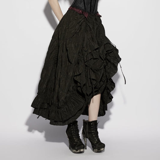 Pagan Ruins Ruched Maxi Skirt