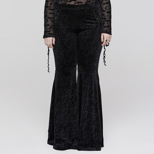 Cathedral Straps Jacquard Flare Pants 9