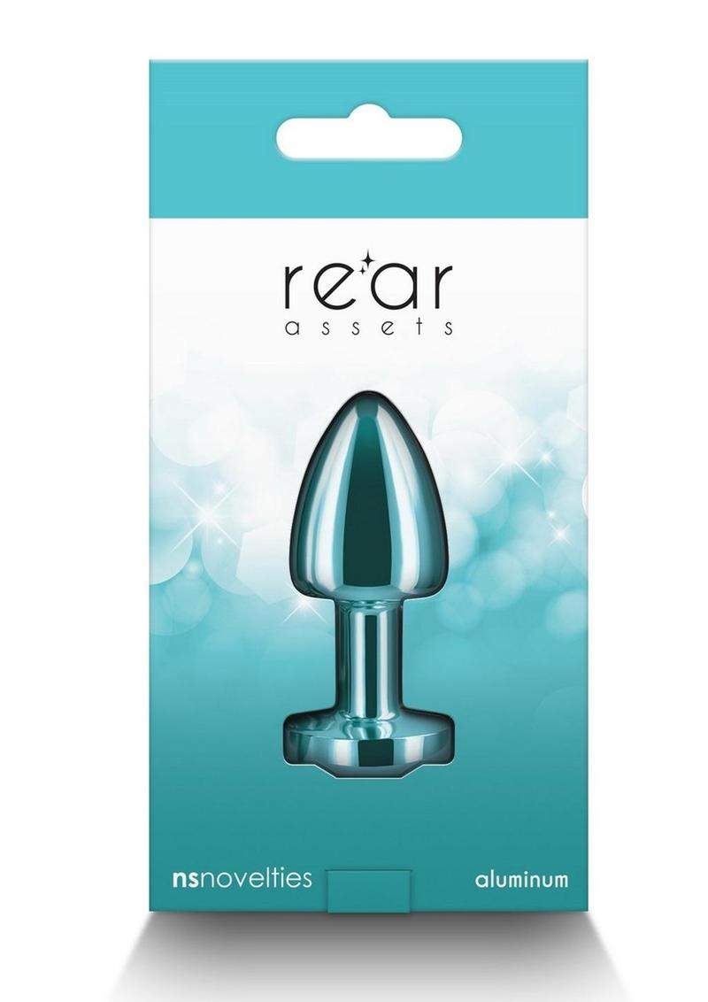 Rear Assets Petite Aluminum Anal Plug with Gem