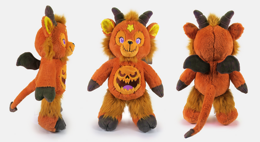 Pumpkin Patch Beelzebear Plushie - Shadow Threadz Crypt