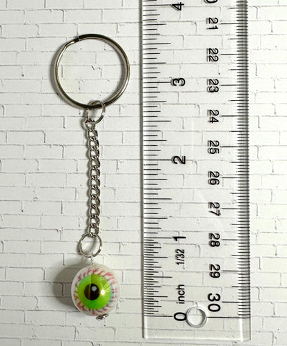 Bloody Eyeball Zipper Pull Keychain