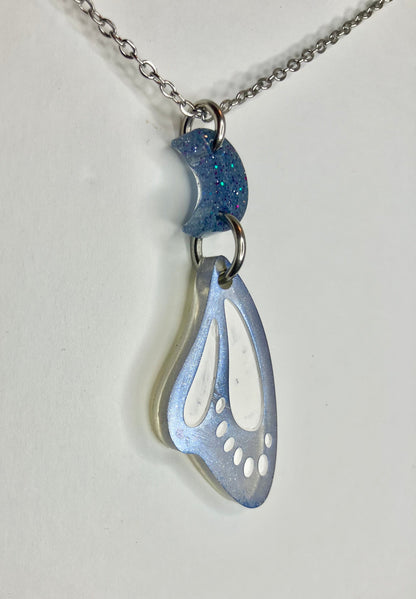 Resin Butterfly & Moth Wing Jewelry: Earrings & Necklaces